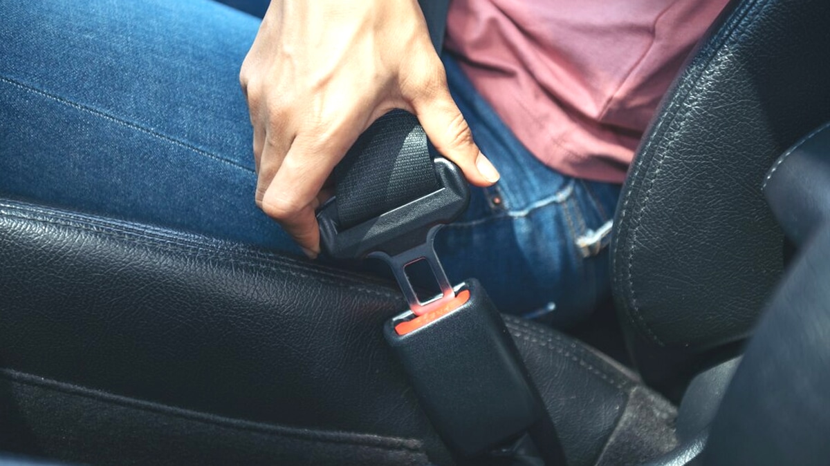 Cette ceinture de sécurité usée à l’avant provoque un refus de contrôle dans 21 % des cas