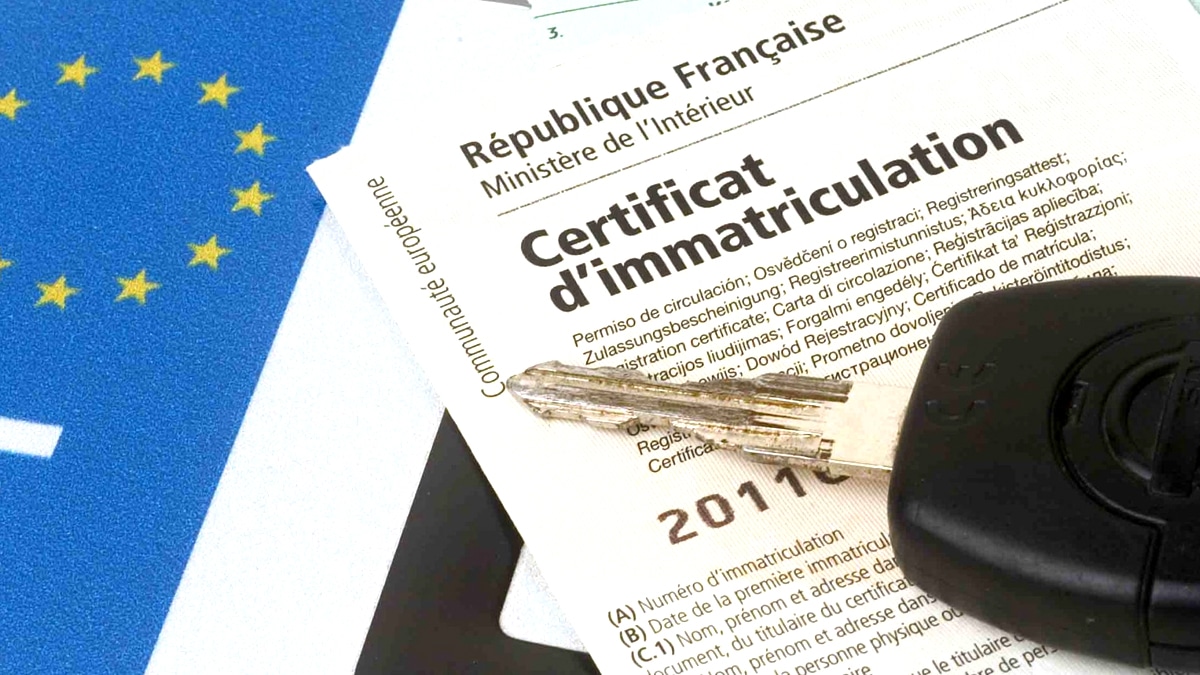 Une erreur de code VIN détectée entraîne une annulation automatique de la carte grise