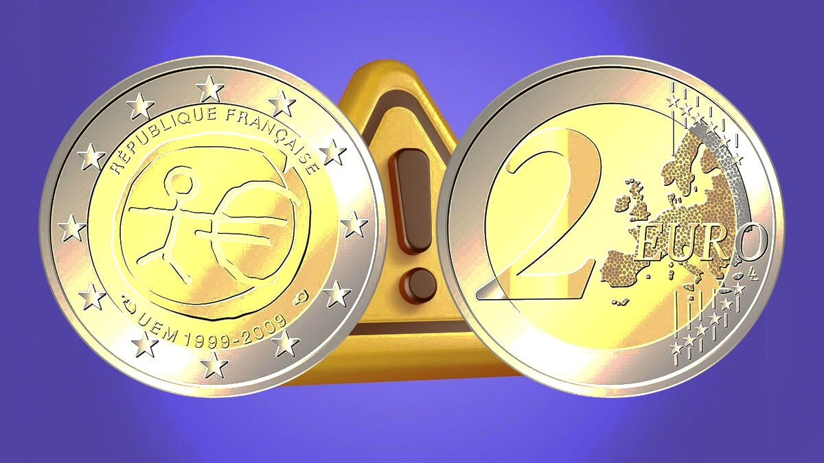 Cette pièce belge de 2 € édition 2005 cotée 620 € selon la maison V. Gadoury