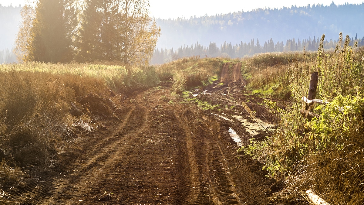 Ce sentier de VTT traverse un gisement potentiel de feldspath exploitable