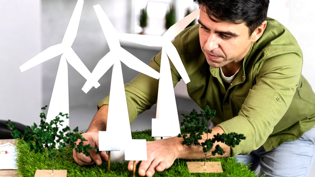 “Il avait tout conçu seul dans son garage” affirme son fils en montrant une éolienne artisanale construite en 1969 et encore opérationnelle malgré les années