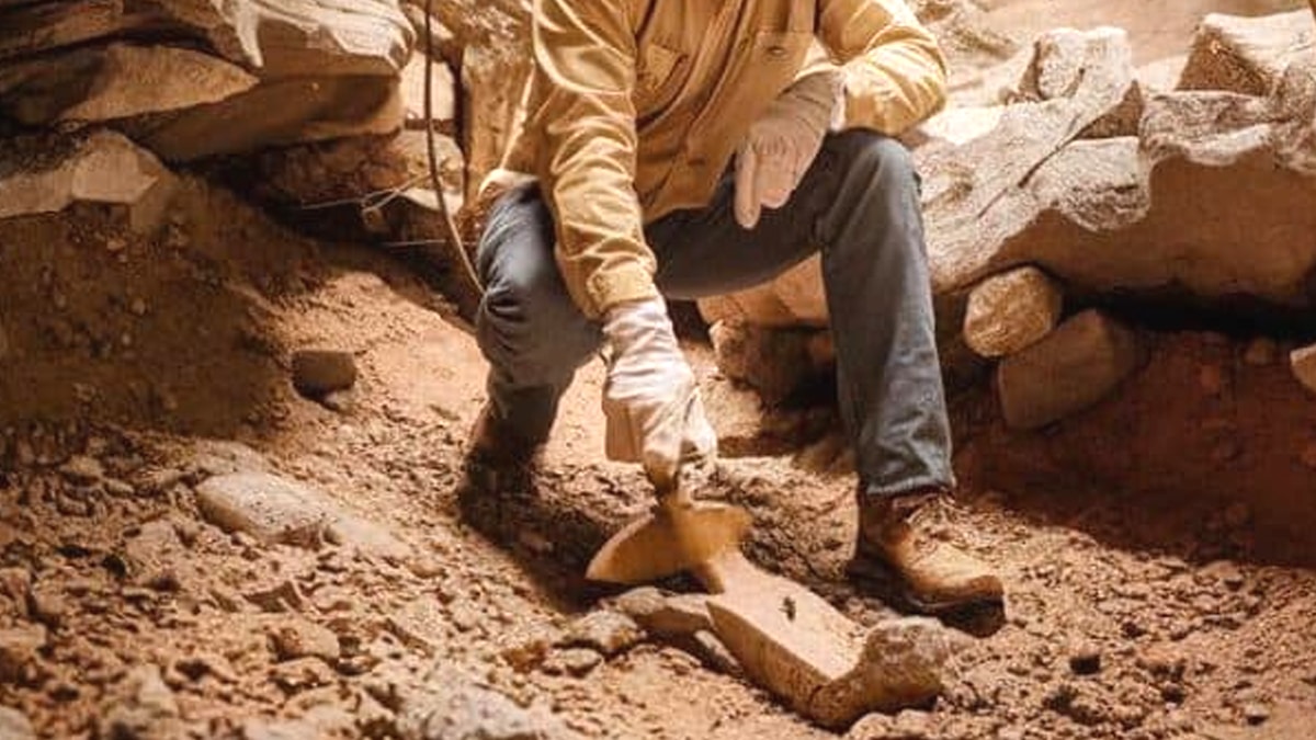 Un ingénieur a découvert un outil ancien caché dans une cavité de roche, redéfinissant l’histoire de l’âge de pierre