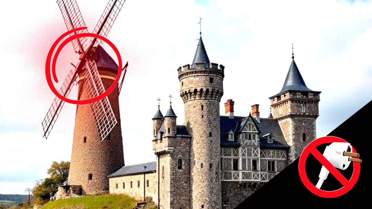 Ce château du XVe siècle génère sa propre électricité depuis 1986 “le moulin fonctionne encore mieux que nos panneaux solaires”