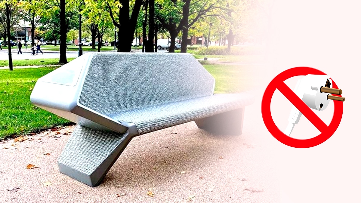 Ce banc public génère de l’électricité en récupérant la chaleur corporelle