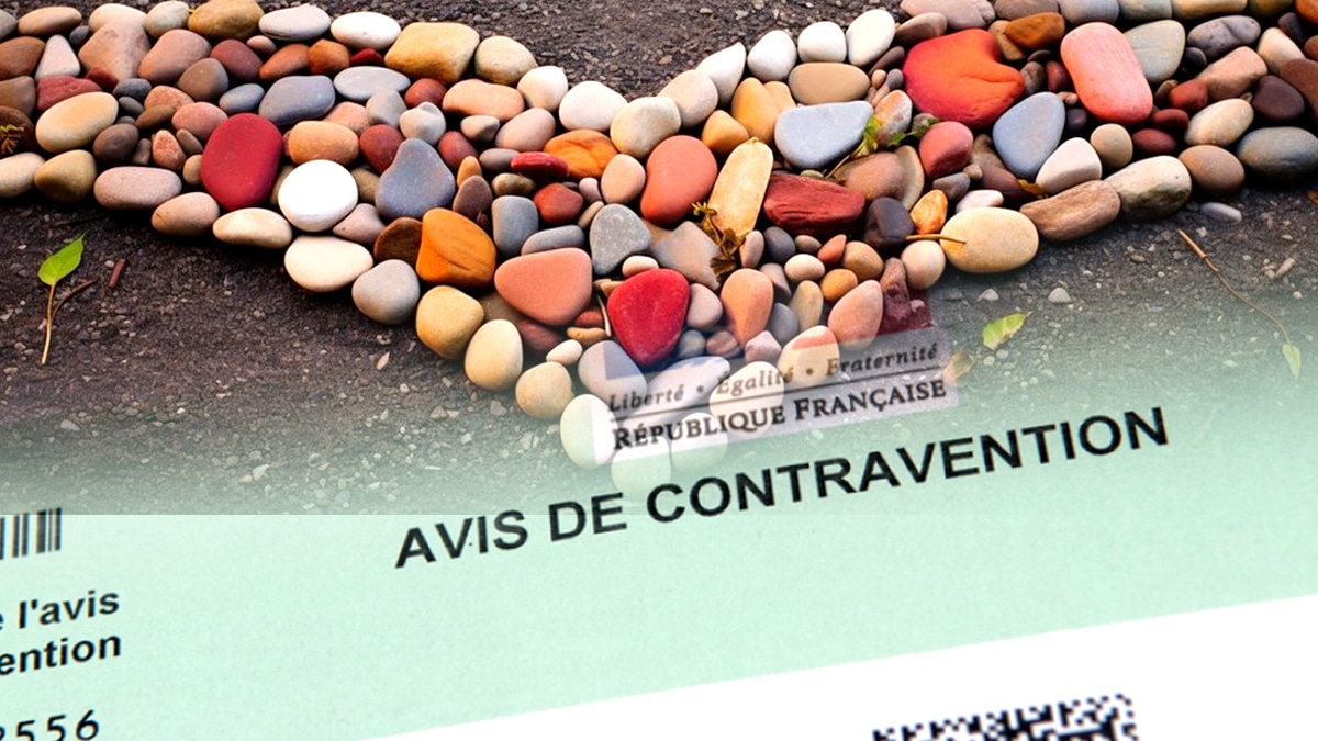 Cette personne a reçu une amende pour avoir posé des pierres décoratives sur un chemin communal sans autorisation