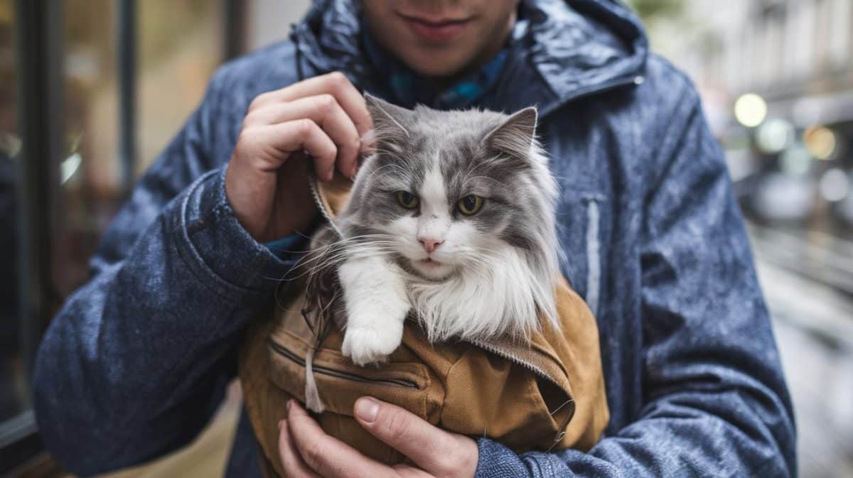 “C’était mon ex qui avait voulu ce chat, j’en voulais pas” avoue ce jeune homme après avoir glissé l’animal dans un sac poubelle et l’avoir déposé près d’un conteneur