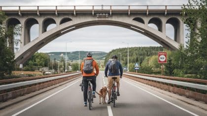 “C’était soit le vélo soit le chien, on a laissé le chien” affirme ce couple en road trip après l’avoir attaché sous un pont