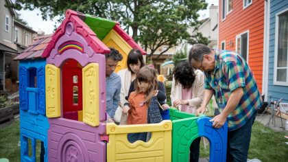 Conflit de voisinage et réglementation stricte : une famille contrainte de démanteler une cabane pour enfants suite à une plainte, malgré le simple désir d’offrir un espace de jeu privé