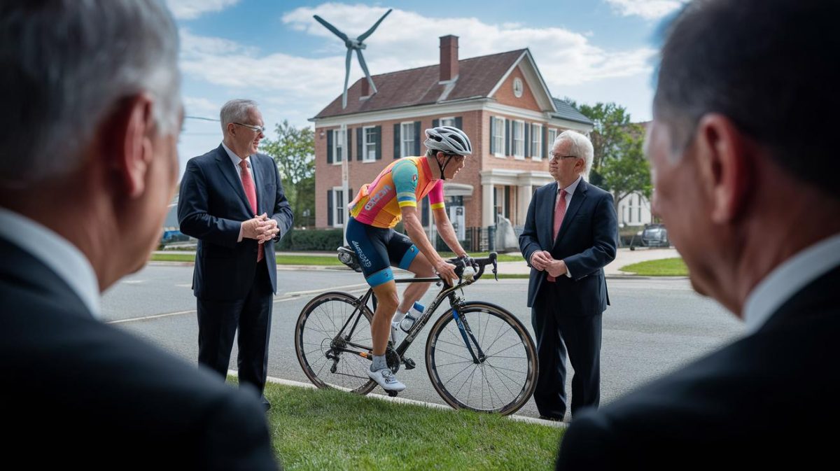 Conflit vert en banlieue: Cycliste face à la mairie pour une éolienne "je produisais juste un peu de courant pour recharger mon vélo", tensions autour du PLU