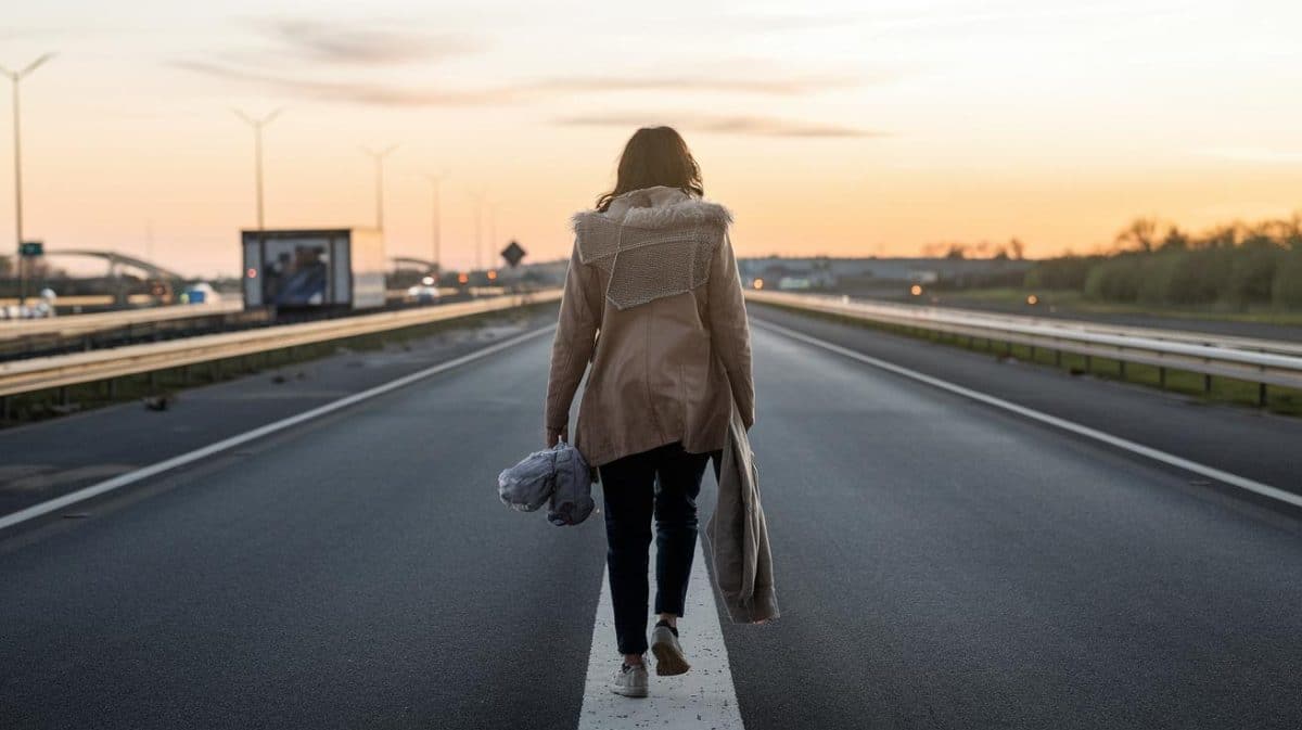 “Elle l’a laissé sur une aire d’autoroute avec son coussin” témoigne un chauffeur routier ayant assisté à la scène sans pouvoir intervenir à temps