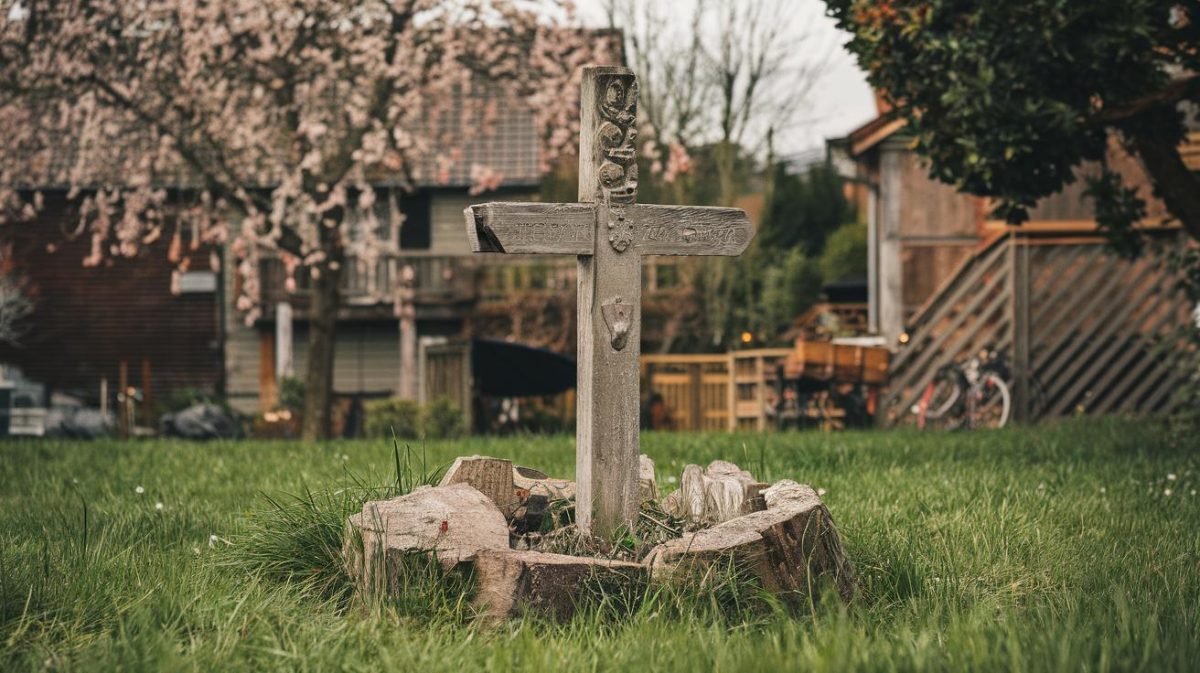 Elle trouve une stèle ancienne dans son jardin : “depuis, tout le voisinage est impacté par les restrictions”