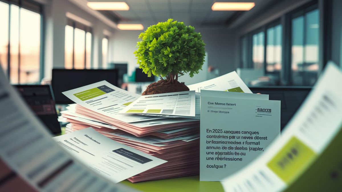 En 2025, les banques contraintes par un nouveau décret : fournir un résumé annuel des frais en format papier, une avancée ou une régression écologique?