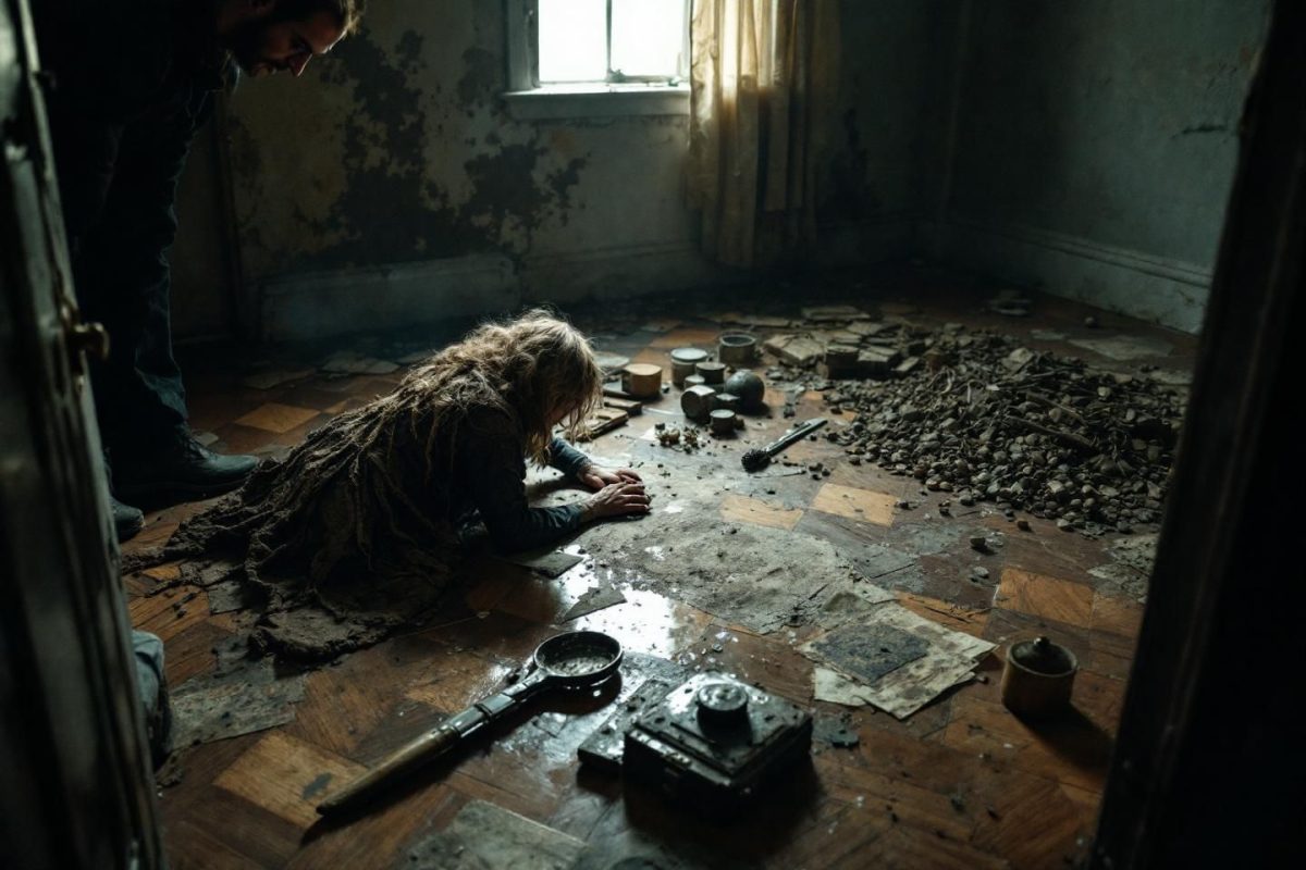 En arrachant un vieux parquet, ils tombent sur des objets rituels anciens, les spécialistes prennent le relais “on nous a interdit l’accès à notre propre salon”