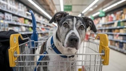 “Je l’ai attaché derrière le supermarché, il y a toujours du monde” dit ce père après qu’un vigile a découvert un chien tremblant enfermé dans une caisse de transport