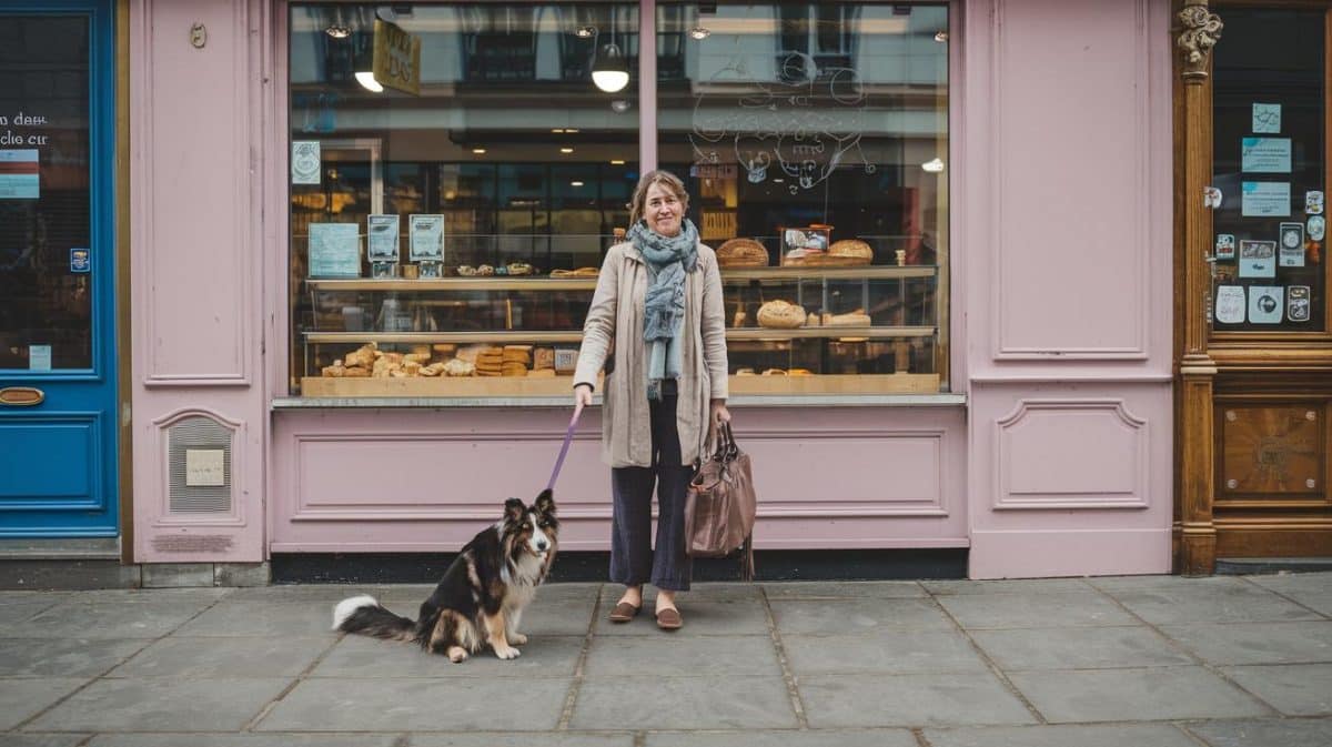 “On a mis un mot gentil sur la laisse, c’est pas un vrai abandon” dit cette femme après avoir laissé son chien devant une boulangerie