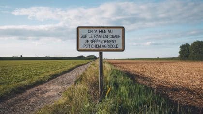 “On n’a rien vu sur le panneau d’affichage” se défendent ces voisins qui contestent l’amende reçue pour stationnement sur chemin agricole