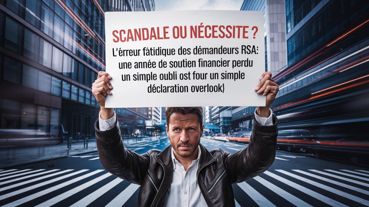 Scandale ou Nécessité? L'Erreur Fatidique des Demandeurs RSA: Une Année de Soutien Financier Perdue pour un Simple Oubli de Déclaration