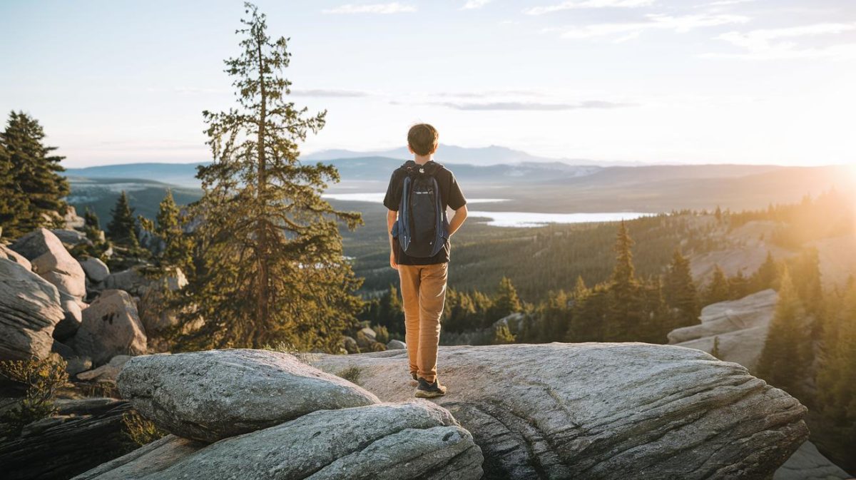 Un adolescent découvre une roche étrange pendant un bivouac