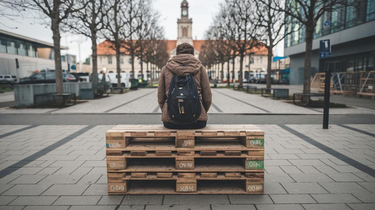 Un banc bricolé avec des palettes attire la mairie pour non-conformité au mobilier urbain