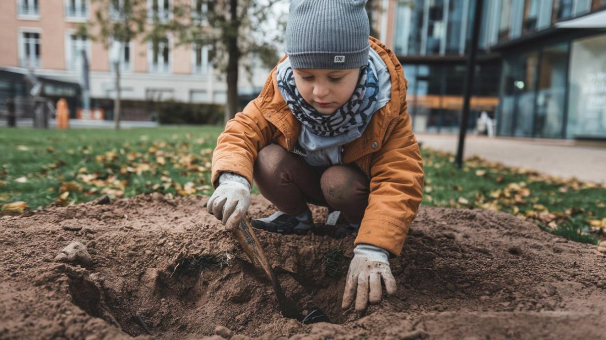 Un enfant creuse un trou dans un jardin public, la mère reçoit un avertissement officiel "trouble au domaine public naturel
