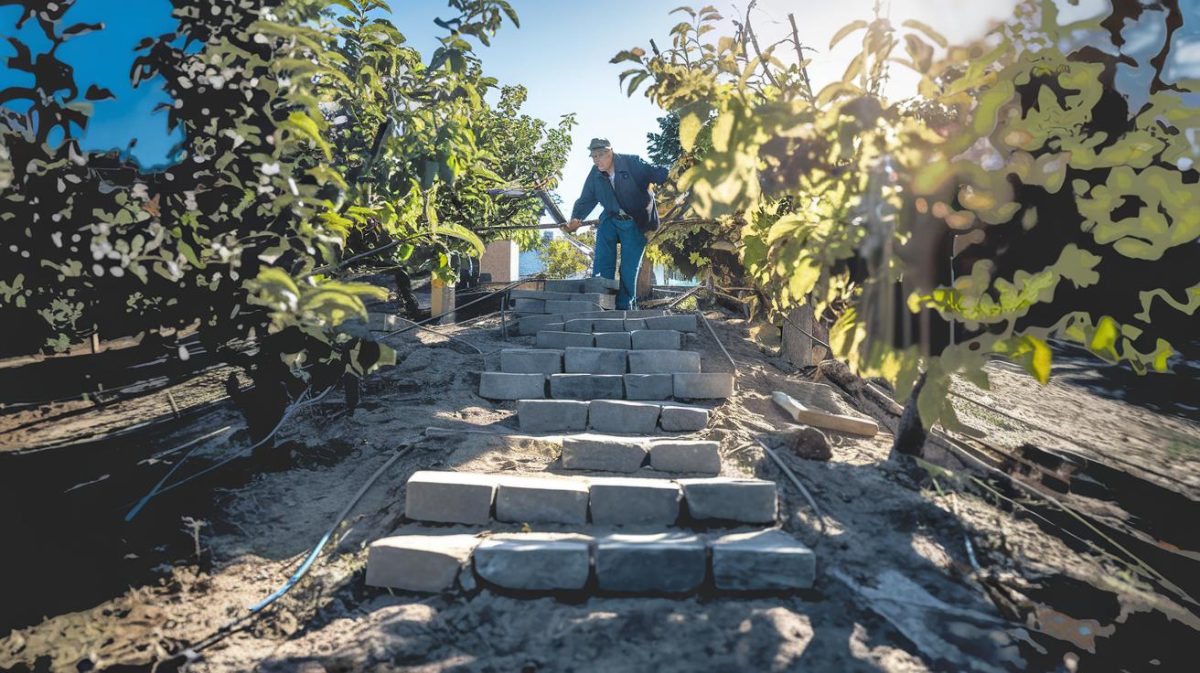 Un retraité construit un escalier de pierre vers son verger et reçoit une amende "ils considèrent que c’est une modification du relief du terrain" raconte-t-il