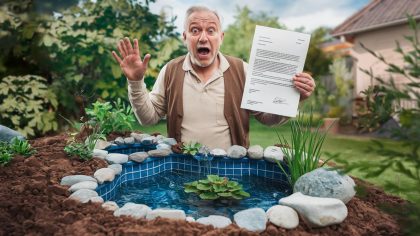 Un retraité creuse un bassin décoratif et reçoit une taxe "c’est un scandale je n’ai jamais vu une telle bêtise administrative" réagit-il outré