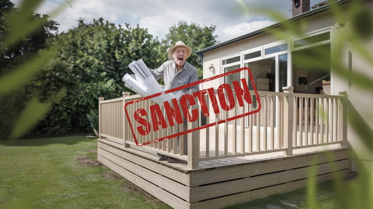 Un retraité fabrique une petite terrasse en bois derrière son pavillon et reçoit une sanction "ils affirment que ça constitue une extension taxable" explique-t-il abasourdi