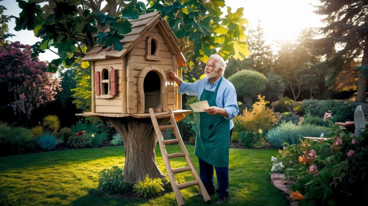 Un retraité monte une petite cabane dans un arbre pour ses petits-enfants et reçoit une lettre de rappel "ils disent que ça doit être déclaré comme structure surélevée" explique-t-il