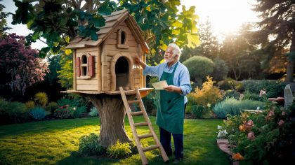 Un retraité monte une petite cabane dans un arbre pour ses petits-enfants et reçoit une lettre de rappel "ils disent que ça doit être déclaré comme structure surélevée" explique-t-il
