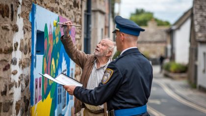 Un retraité peint une fresque sur son mur extérieur et reçoit une amende "ils considèrent que ça dénature le patrimoine du village" s’étonne-t-il