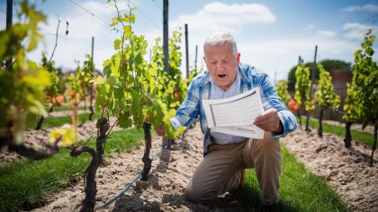 Un retraité plante une vigne dans son jardin et reçoit un rappel fiscal “ils disent que c’est considéré comme une exploitation” s’étonne-t-il