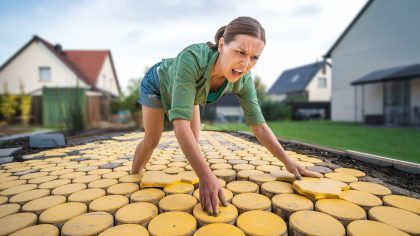 Une bricoleuse pose des dalles pour une allée et reçoit une amende "ils disent que ça imperméabilise le sol c’est un scandale" proteste-t-elle