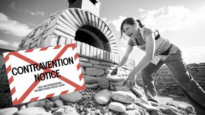 Une bricoleuse pose un four à pain en pierre et reçoit une contravention "ils considèrent que c’est une annexe imposable c’est une honte" raconte?t?elle