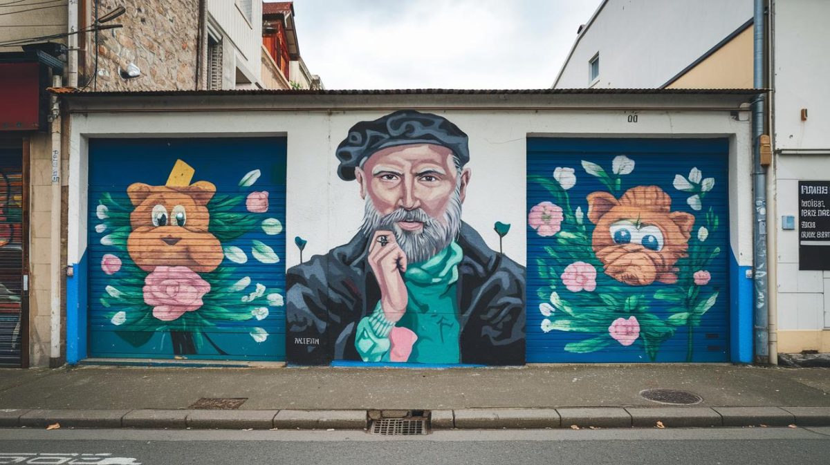 Une fresque murale peinte sur un garage par un artiste local est considérée comme publicité illégale "je voulais juste de la beauté dans le quartier