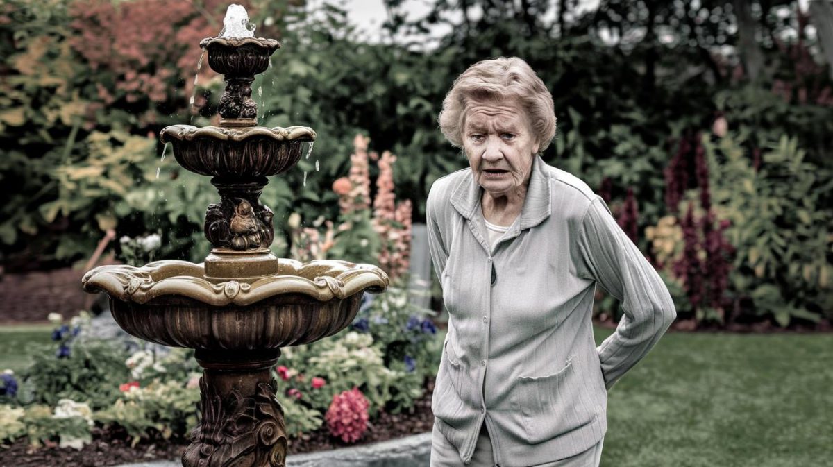 Une retraitée installe une fontaine pour embellir son jardin et reçoit un rappel fiscal "ils considèrent ça comme une construction permanente c’est une shame" proteste-t-elle