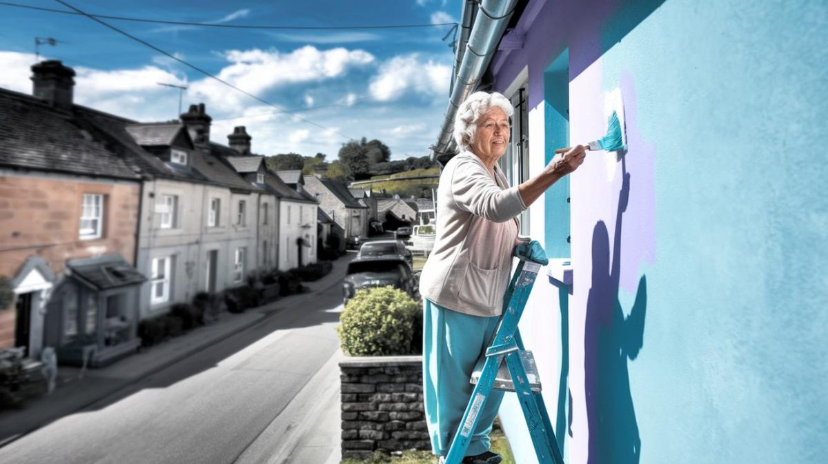 Une retraitée repeint sa façade en bleu pastel et se retrouve convoquée par la mairie "ils considèrent que ça dénature le village classé" raconte-t-elle