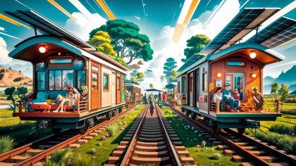 « Vous allez vouloir déménager là-bas » un éco-village auto-suffisant et mobile sur rails ouvre au public dès le 29 juillet 2025